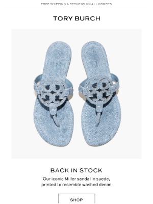 Tory Burch - A favorite Miller is back in stock