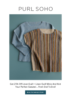Purl Soho - Knit Our Super Popular End To End Pullover!