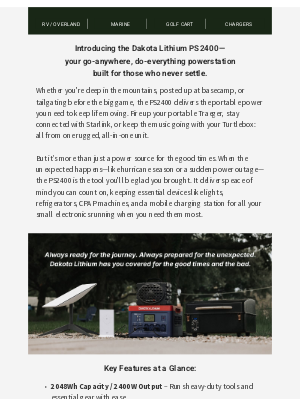 Dakota Lithium - Power Your Adventures. Protect What Matters.