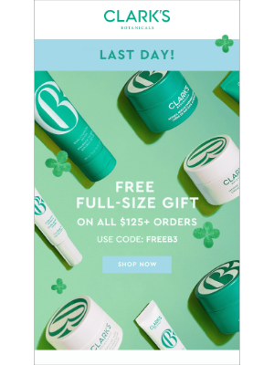 Clark's Botanicals - Your Lucky Day: Claim Your Gift!