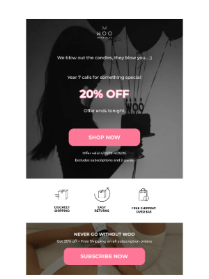 Woo For Play - Last Call: 20% Off!❗