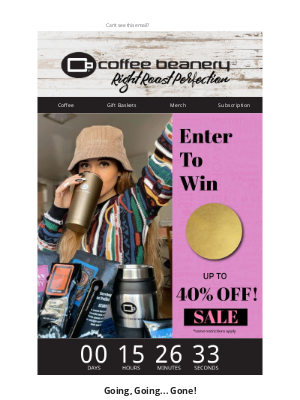 Coffee Beanery - 🔔Last Day for a Chance To Win 🤞