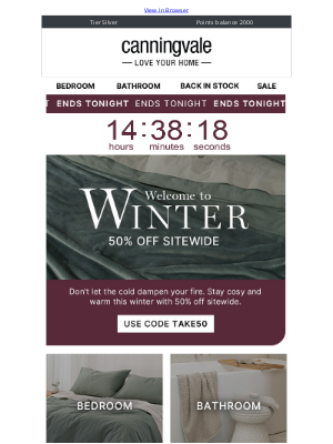 50% off everything ends tonight – don’t miss out