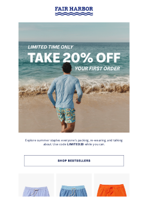 Fair Harbor - New Here? Take 20% Off