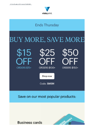 Vistaprint - We’re having a WE-MISS-YOU SALE 🎉