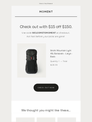Moment, Inc. - Don't Forget Your $15 Off