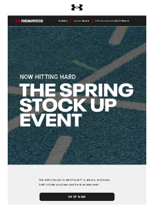 Under Armour - The Spring Stock Up Event ends today