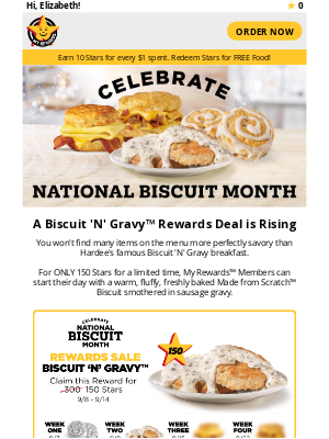 ➡️ Open for Biscuit 'N' Gravy™ Rewards Deal!