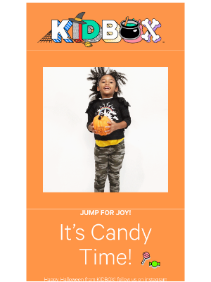 Halloween marketing email from KidBox
