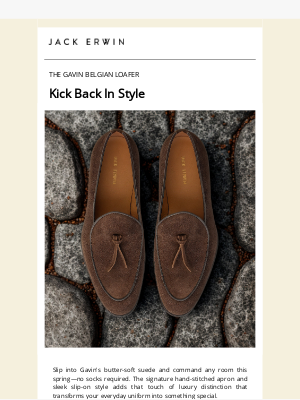 Jack Erwin - Kick Back In Style:The Gavin Belgian Loafer