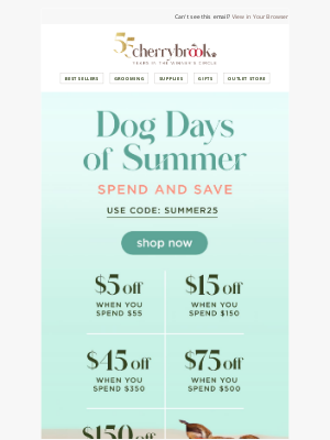Cherrybrook Pet Supplies - Save This August During Our Spend & Save 🔥