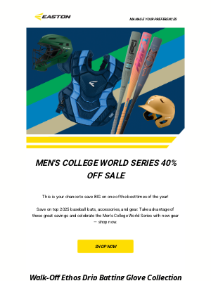 Easton Slowpitch - MCWS Sale — Save up to 40% Off