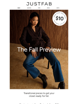 JustFab - Your Fall Preview is Here: Shoes from $10 🤎