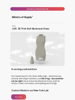 Ministry of Supply - MOCKNECK: Our Newest Dress