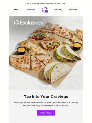 Taco Bell - Order like a VIP 😎
