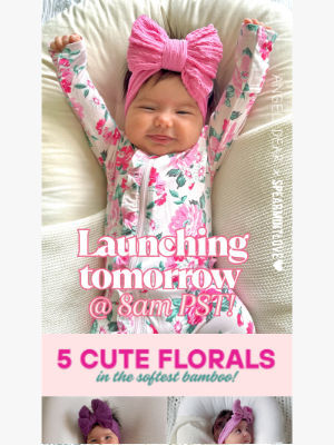 Spearmint Ventures  Llc - Set Your Alarms: Floral Bamboo Arrives Tomorrow Morning!