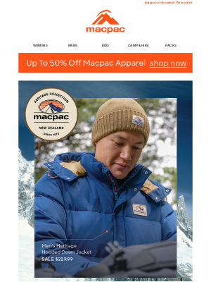 Macpac (Australia) - The Heritage Collection + Winter Sale = Happy You