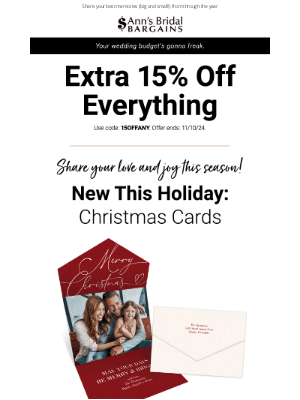 Anns Bridal Bargains - New This Season🎄 Christmas Cards Under $1 Each