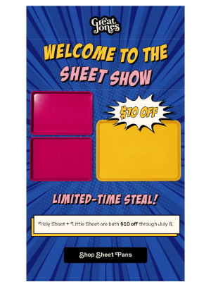 Great Jones - $10 Off Sheet Pans!
