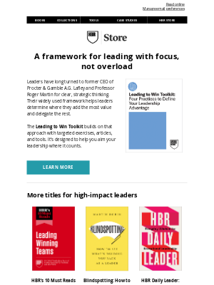 Harvard Business Review - You can’t do it all, and you don’t need to
