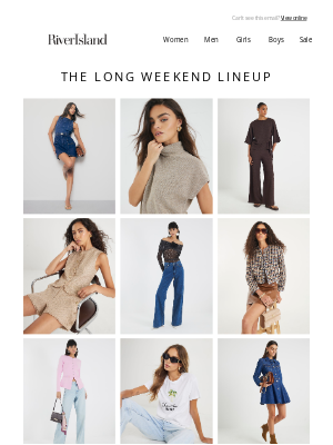 River Island (United Kingdom) - The Long Weekend Lineup