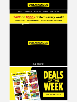 Dollar General - 🚨 This just in: your new favorite deals.
