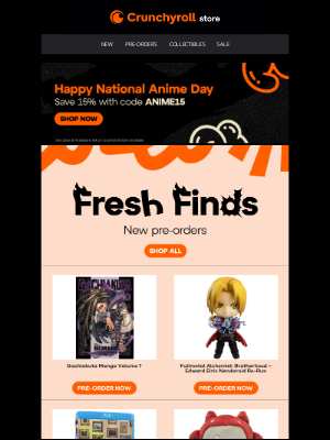 Crunchyroll - New Pre-Orders Have Arrived!