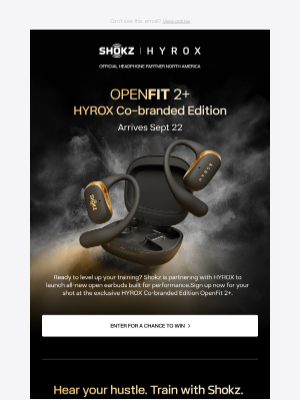 Shokz - 🎉 OpenFit 2+ Hyrox Co-branded Edition Coming soon!