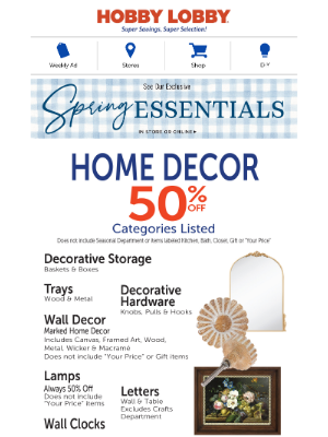 Hobby Lobby - 🚨 Sale Alert: 66% Off The Spring Shop® & Summer Toys