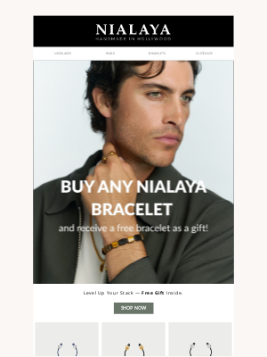 Nialaya Jewelry - Free Bracelet. Just Because.
