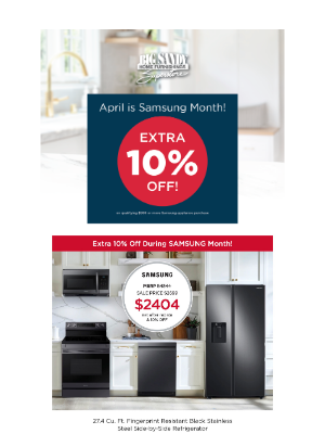 Big Sandy Superstore - 🏃‍➡️ Hurry - Final days for EXTRA 10% off Samsung!