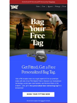 PXG - Claim Your Free Bag Tag!