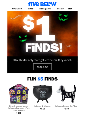 Hollar - no tricks, just trends 🎃 from $1 to $5!