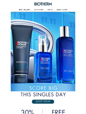 Biotherm - Score big this Singles Day!