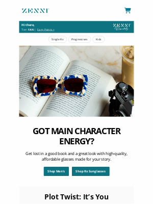 Zenni Optical - Got Main Character Energy? 📖🤓