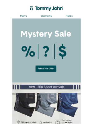 Tommy John - Reveal Your Mystery Offer!