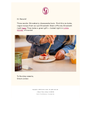 Great Jones - Open for sweet treats