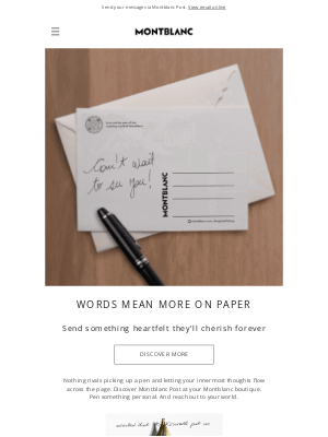 Montblanc - Write a postcard, just because…