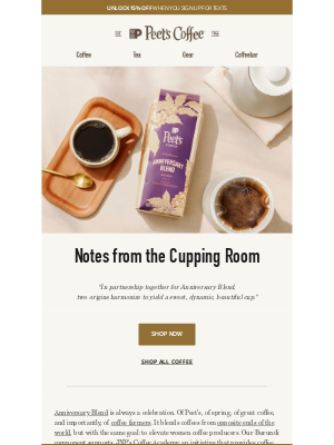 Peet's Coffee - Notes from the Cupping Room