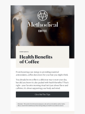 Methodical Coffee - ☕ Unlock the Hidden Health Benefits of Coffee