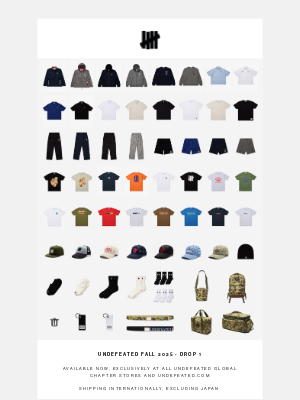 Undefeated - Fall 2025 Drop 1 – Available Now