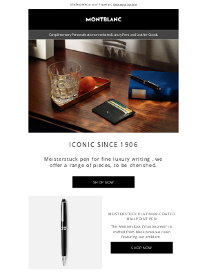 Montblanc - (Re)discover Montblanc's Icons