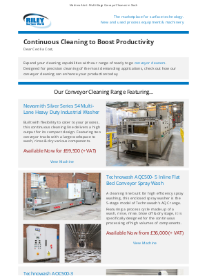 Riley Surface World (United Kingdom) - Continuous Cleaning to Boost Productivity