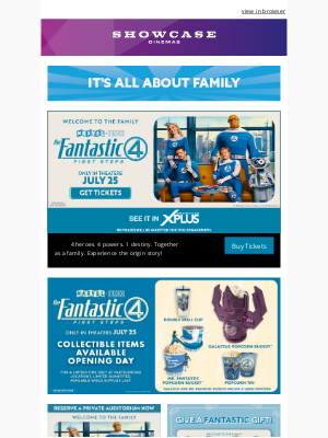 Showcase - It's time, Marvel Studios’ The Fantastic Four: First Steps is on the big screen!