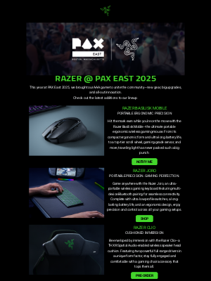 Razer - 😎👌PAX East 2025 Highlights: New Gear on the Block