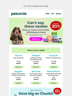 Pet Circle (Australia) - Treat your pet to up to 20% off