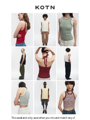 Kotn - Mix and Match Your Tanks