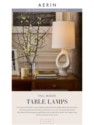 AERIN LLC - Best Table Lamps for Fall