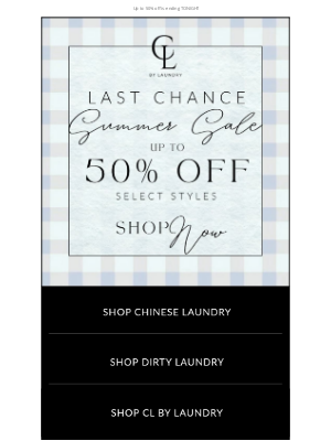 Chinese Laundry - DOWN TO THE FINAL HOURS