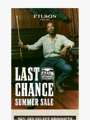 Filson - Summer Sale: Gear Up Before It’s Gone